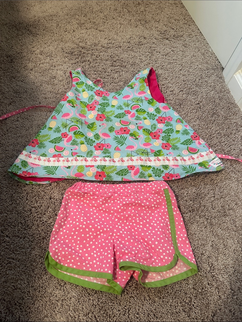Flamingo summer set size 7/8 Kcd creations